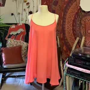 flamingo pink free people slip